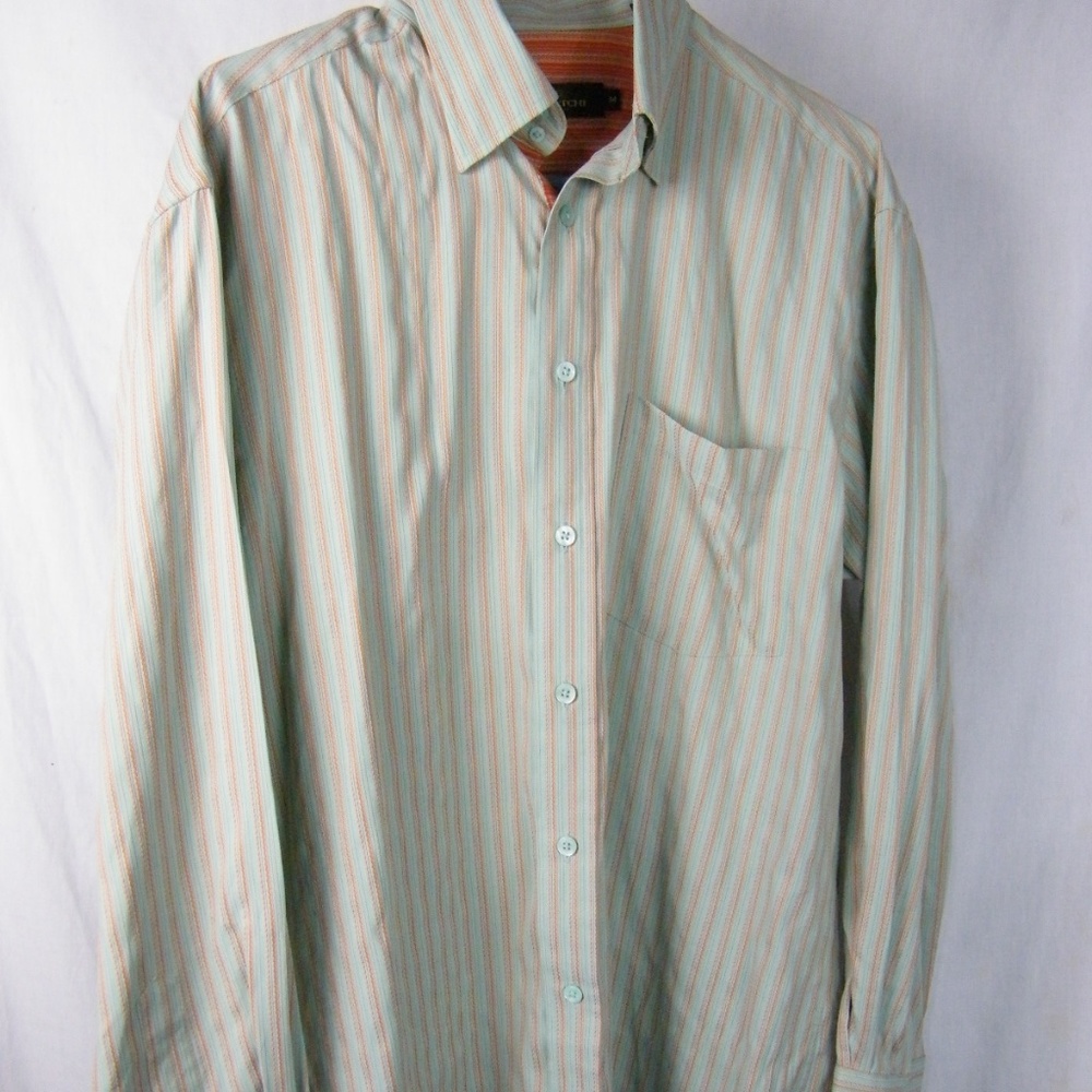 BUGATCHI UOMO Mens Long sleeve Shirt SZ Med EUC